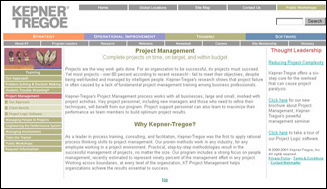 Flash Animation for Kepner Tregoe's Internet Website