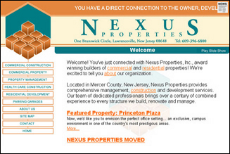 2D Flash Animated Website for Nexus Properties